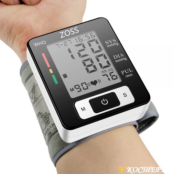 Тонометр ZOSS - портативный электронный автоматический прибор для измерения артериального давления и пульса.