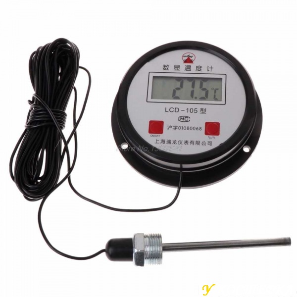 Электронный термометр LCD-105 с выносным датчиком.