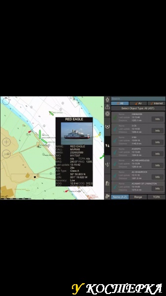 Навигация на воде для android & iOS. Обзор приложения Transas iSailor